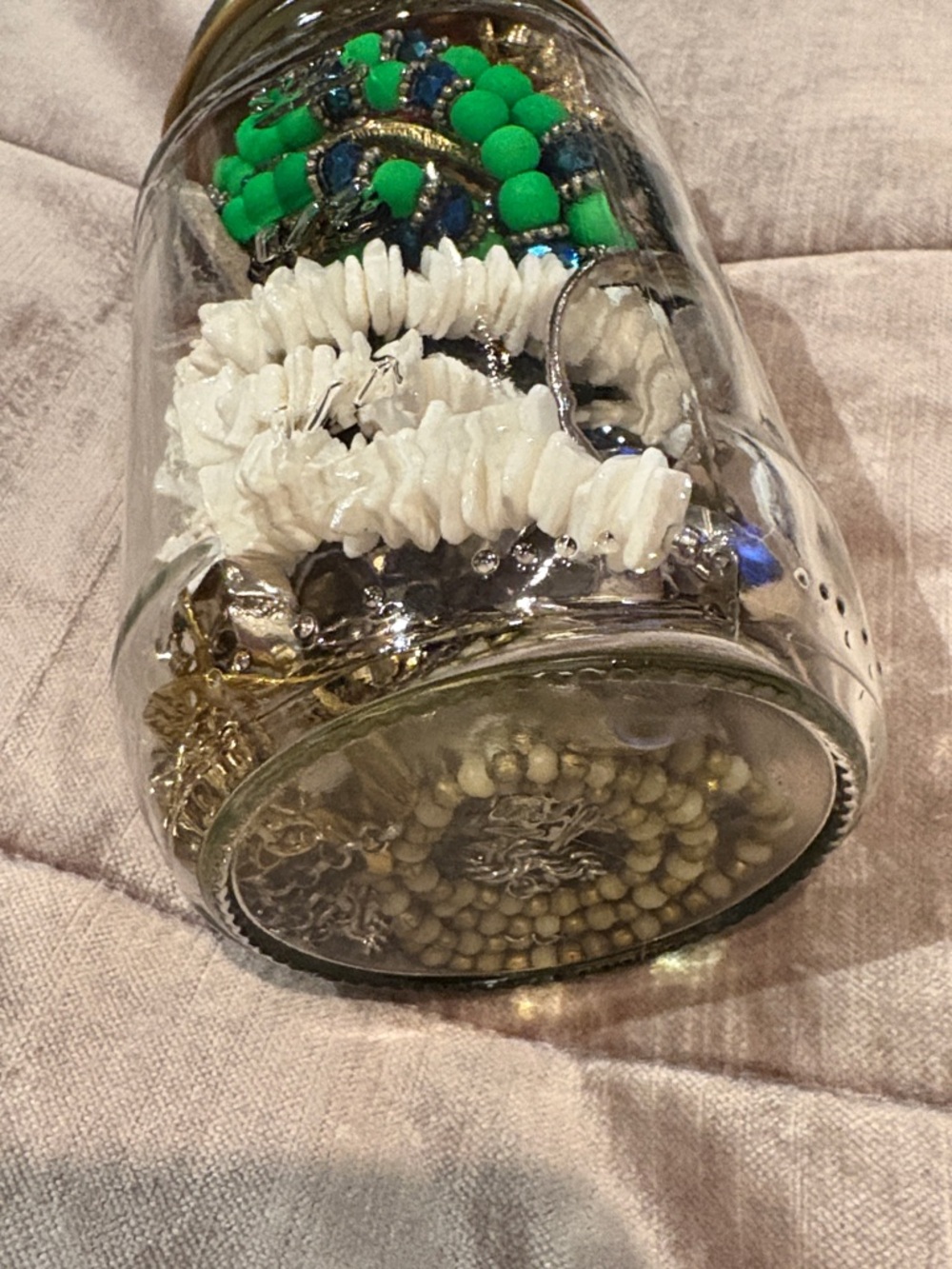 Vintage Mason Jar of Necklaces - Picture 5 of 6